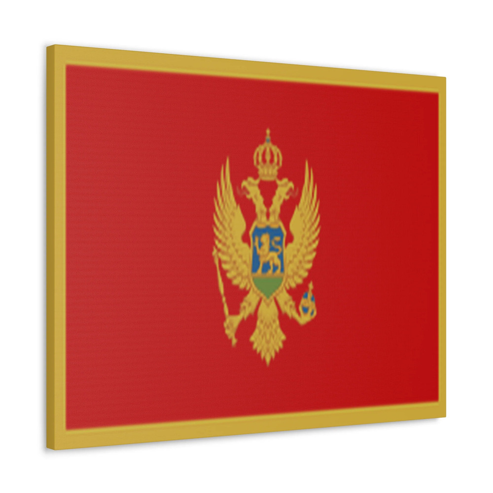 Montenegro Country Flag Canvas Vibrant Wall Art Unframed Home Decor